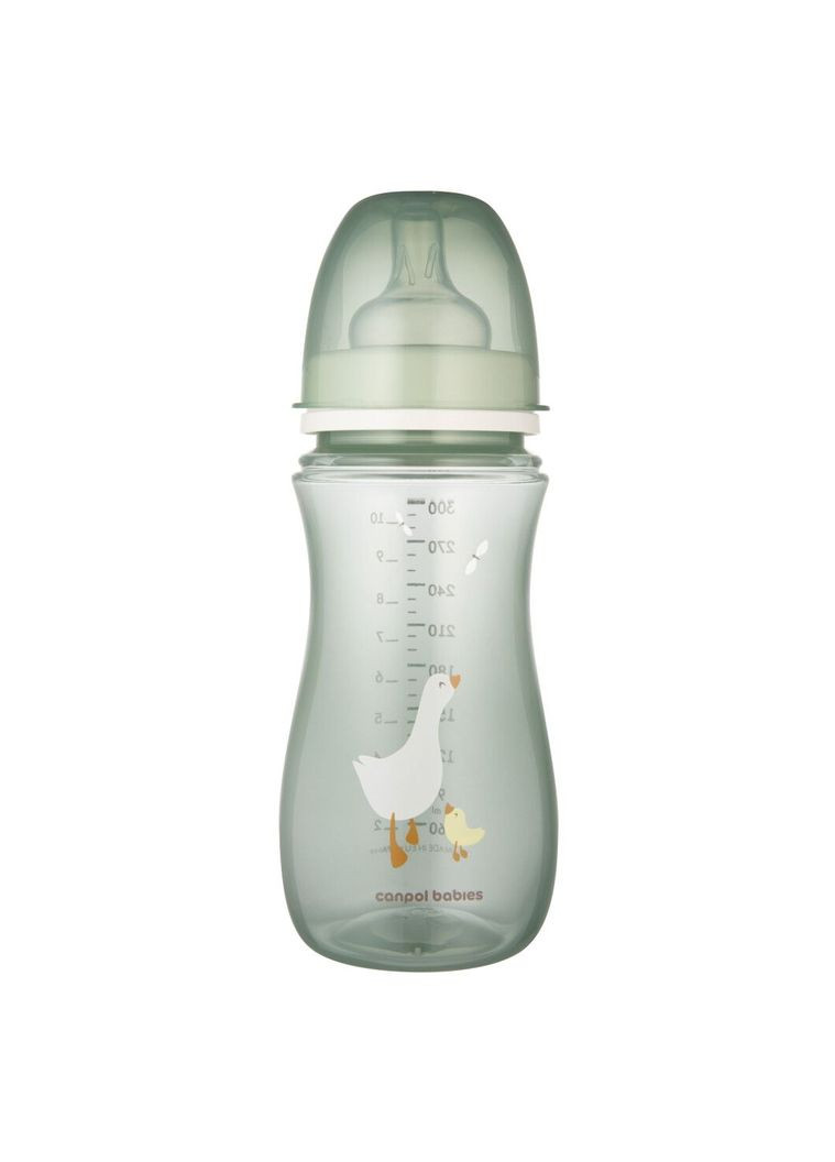 Пляшечка Easystart Гуси антиколікова з широким отвором, 300 мл () Canpol Babies 35/246 (336330020)