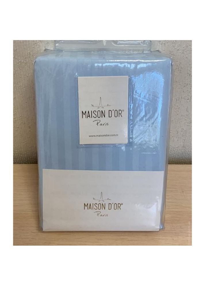 Простынь сатиновая blue 240x260 +наволочки 2-50x70 Maison D'or (365963447)