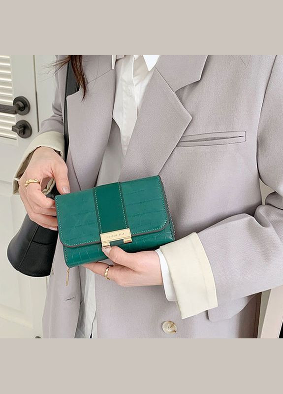 Женский кошелек STAR C319-3A Green с карманом для монет на молнии с застёжкой 11шт Eastern (352011175)