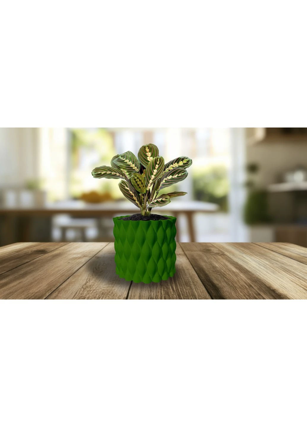 Цветочный горшок 3d, Twist Flow, круглый 13 x 12 cm, Цвет Зеленый 3D Lux Studio (389600052)