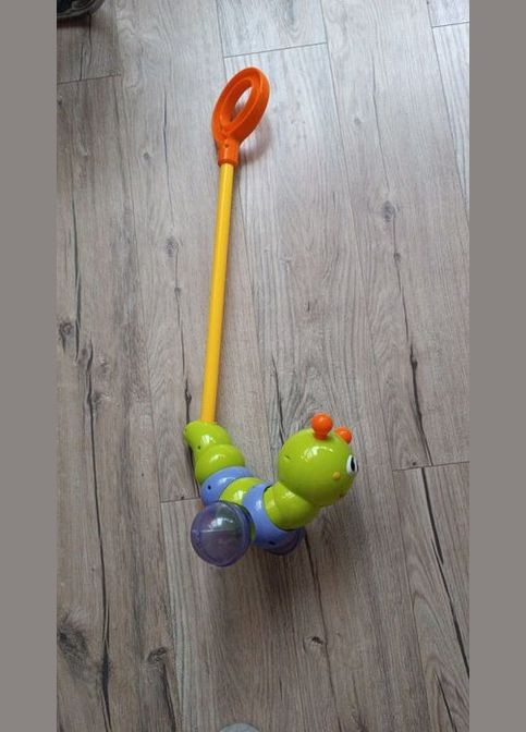 Дитяча іграшка-каталка 686/9147 Гусениця на паличці зі світлом та музикою Huile Toys (319712658)