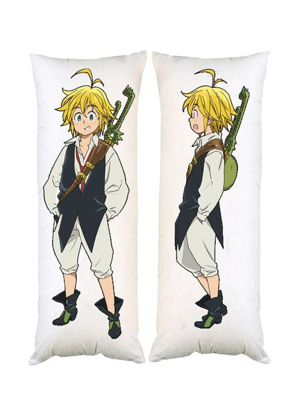 Подушка дакімакура Меліодас Сім смертних гріхів декоративна ростова подушка для обіймання двостороння No Brand (341316879)