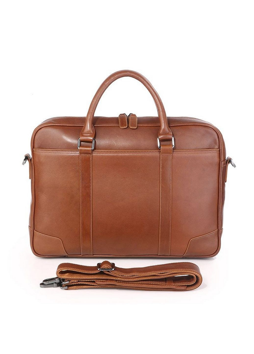 Чоловіча шкіряна сумка 42х7х29 см John McDee (315873477)