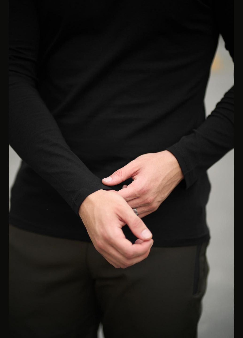 Лонгслів чоловічий "Pulse" Vakko чорний