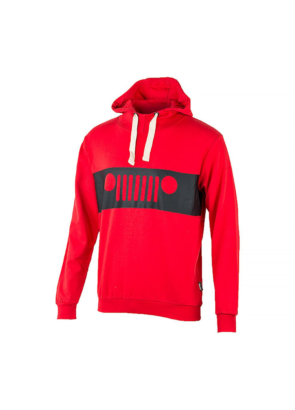Мужское Худи HOODED SWEATSHIRT GRILLE Print Красный Jeep (333957253)