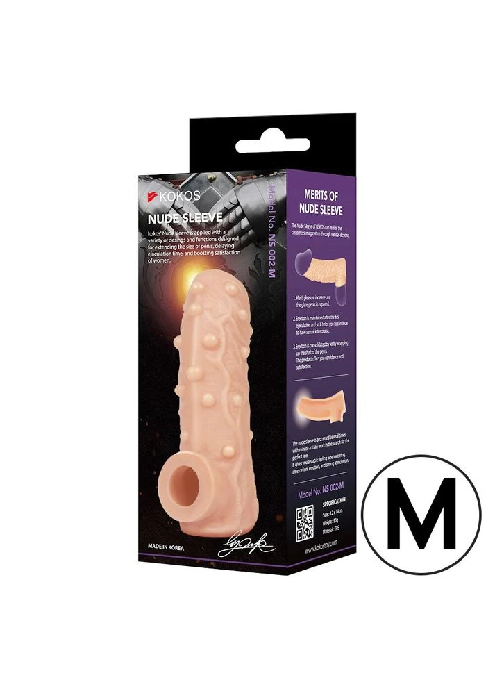 Насадка на член Nude Sleeve NS 002 М 20903 Kokos (392055879)