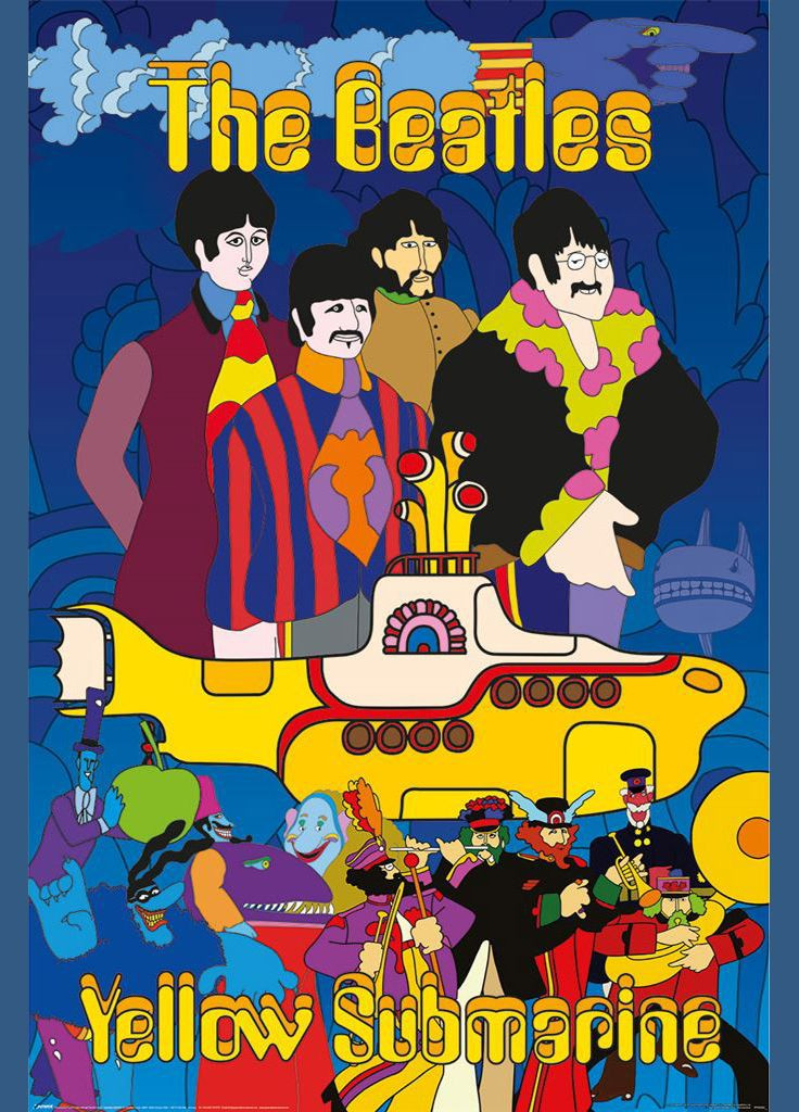 Постер плакат "The Beatles - Yellow Submarine" 61x91.5см (ps-104708) Pyramid International (334325512)
