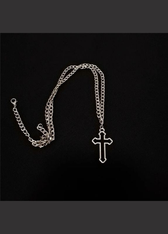 Кулон хрест на ланцюжку підвіска у вигляді великого хреста Cross (338436222)