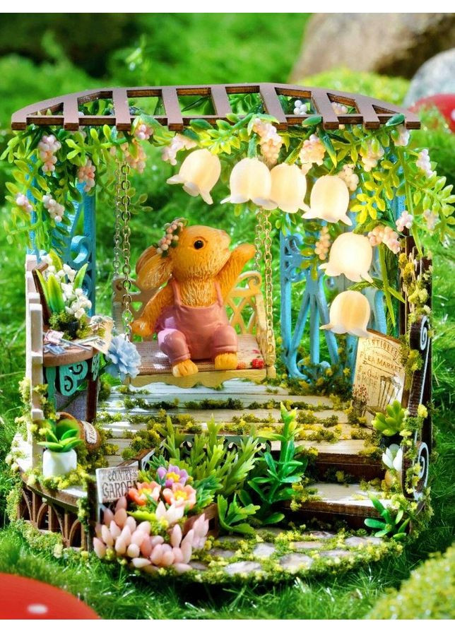 Румбокс 3D конструктор Казковий сад Fairytale Garden Інтер'єрний в колбі B-113 No Brand (362452825)