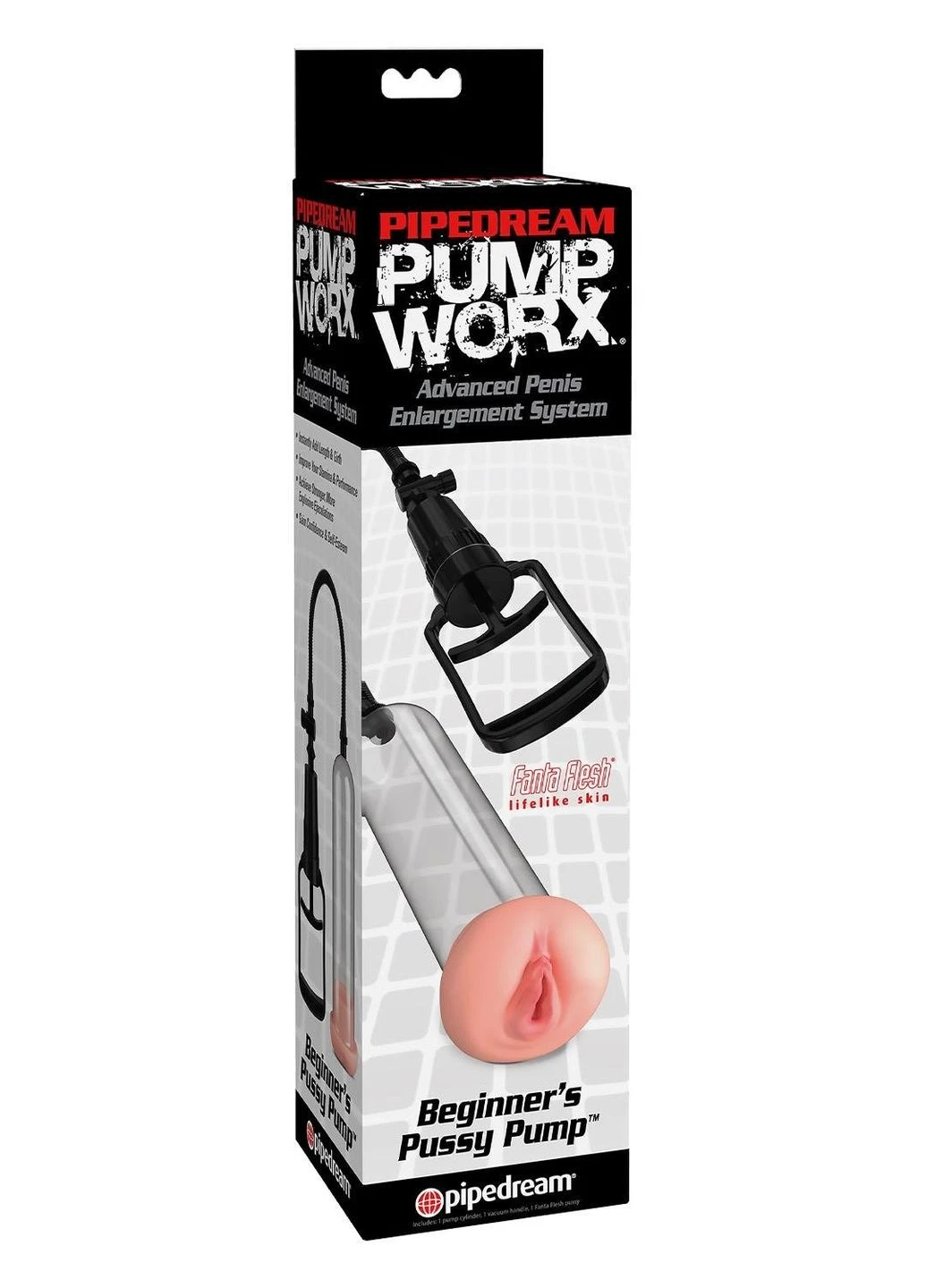 Вакуумная помпа для члена с насадкой Вагина прозрачная Pump Worx Beginner's Pussy Pipedream (382547390)
