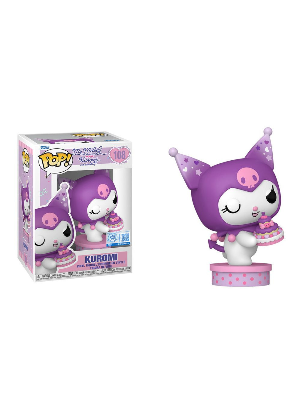 Коллекционная фигурка Pop Хэллоу Китти Куроми Hello Kitty Kuromi 10 см FP HK K 108 Funko (370776761)