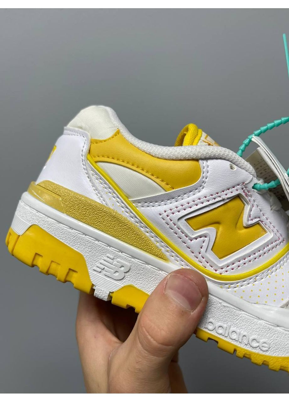 КРОССОВКИ ЖЕНСКИЕ NEW BALANCE 550 WHITE YELLOW НЬЮ БЕЛАНС 550 No Brand белые демисезоны (368855000)