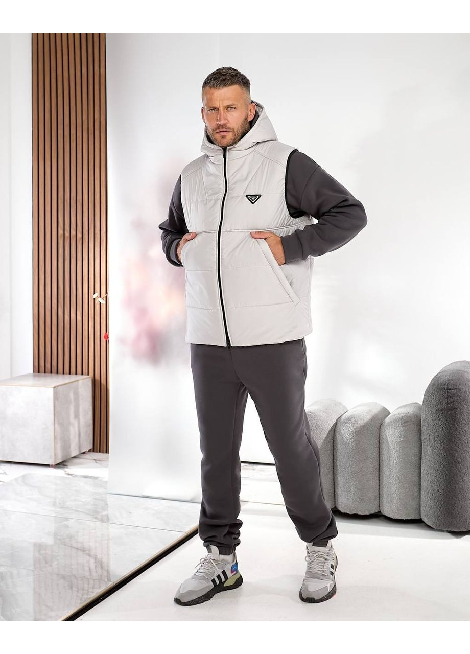 Чоловічий теплий спортивний костюм з жилеткою No Brand (360272478)