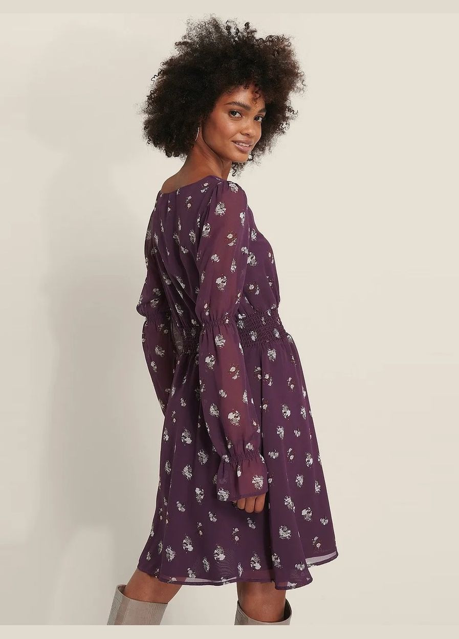 Бордова шифонова сукня NA-KD