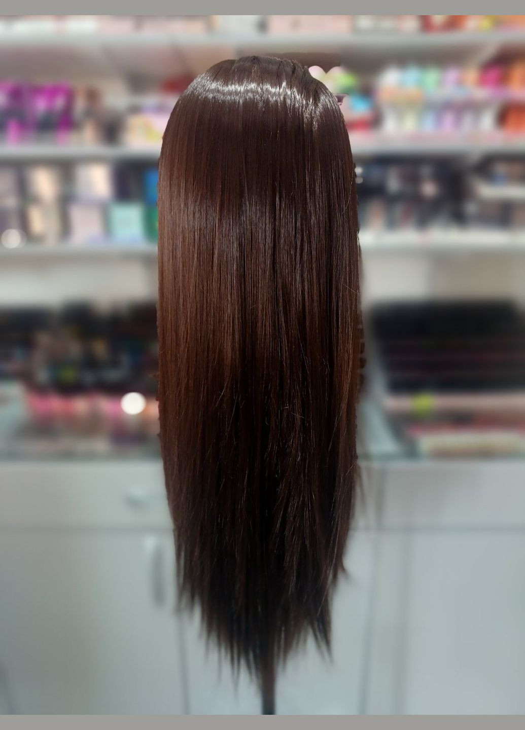 Голова-манекен с искусственными волосами термо GLV-518-4#, длина 50-60 см YRE (337171845)