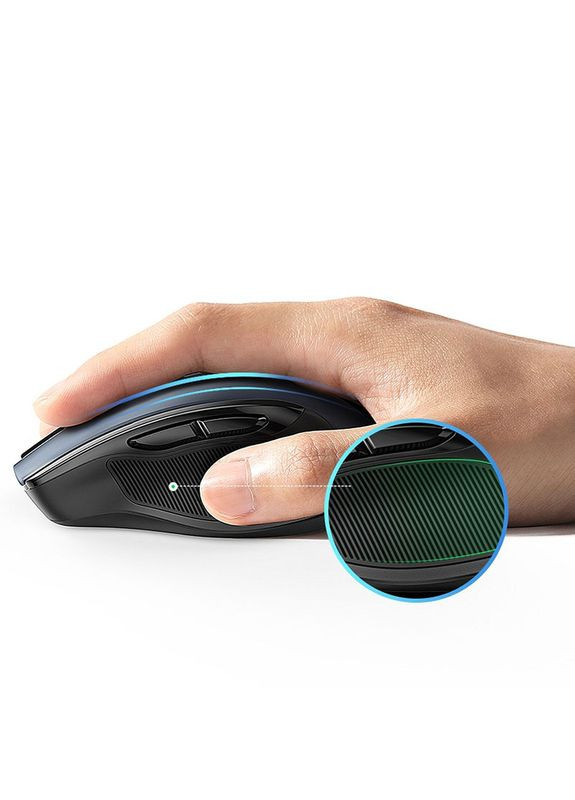 Мышка 2.4GHz MU006, беспроводная, 4000dpi., 4кн., Silvence Design, Черная Ugreen (322617771)