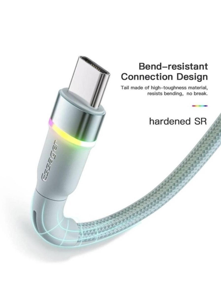 Зарядка USB кабель для синхронизации и зарядки Android и других устройств USB Type-C 3 м Черный Essager (334011993)