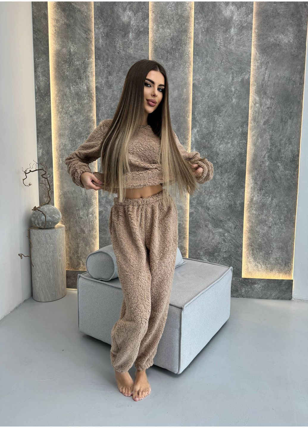Женский домашний костюм из плюшевого меха MonCher (366017915)