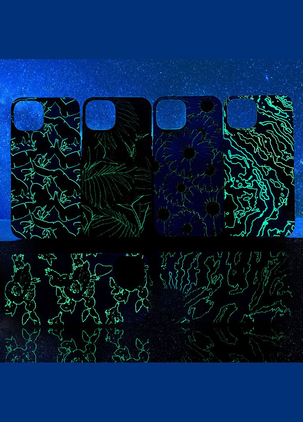 Чехол Lum Neon (светящиеся в темноте) Rose Case iPhone 12 Pro Max (297452442)