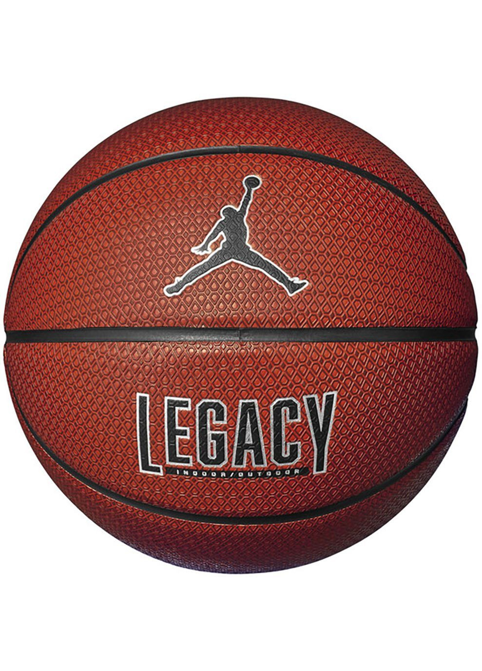 М'яч баскетбольний LEGACY 2.0 8P DEFLATED AMBER/BLACK/METALLIC SILVER/BLACK 06 Jordan (282317356)