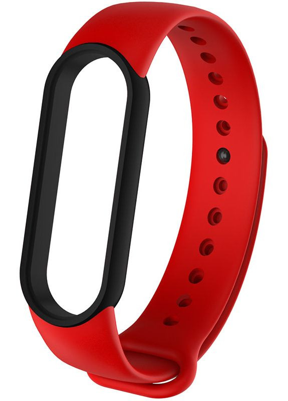 Ремешок Replacement Silicone Band For Xiaomi Mi Band 5/6/7 Red/Black Frame UWatch (301465697)