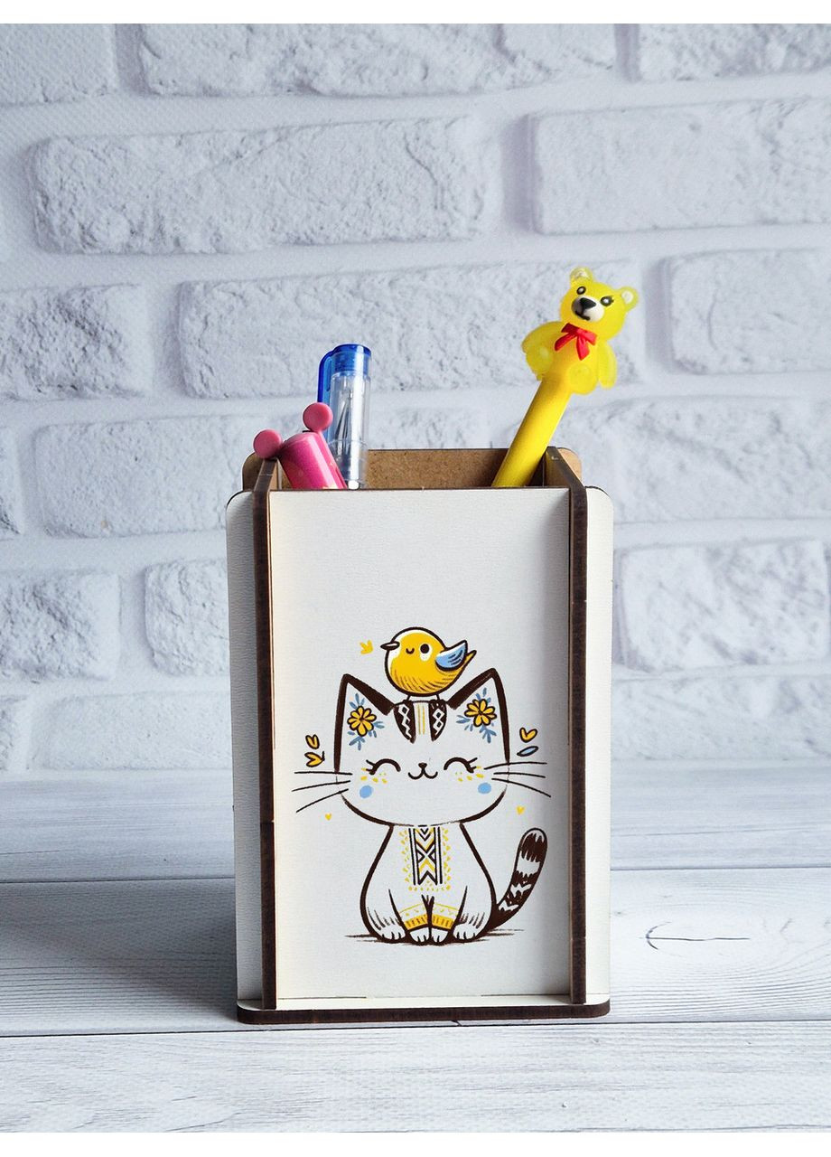 Стакан підставка Котик для ручок і олівців CASE CONTROL (361112839)