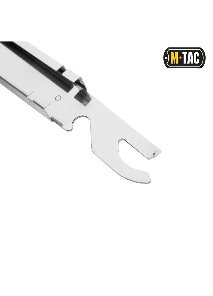 Набор походных столовых приборов M-Tac Large (4 элемента) сталь, Нож вилка ложка складные с открывачкой, для Tramp (395604986)