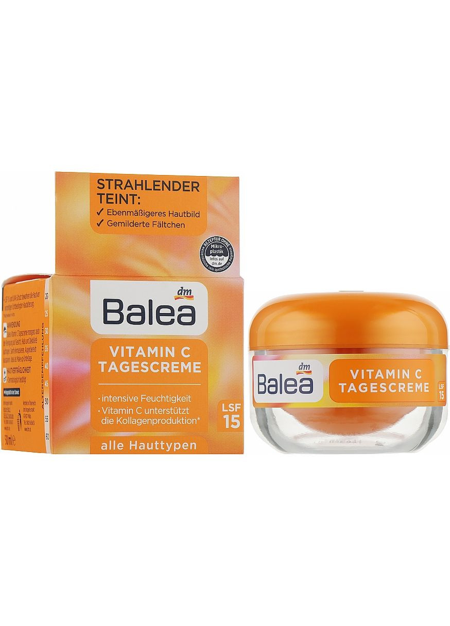 Дневной крем для лица с витамином C Vitamin C SPF15 50ml (930321-50792) Balea (368602165)