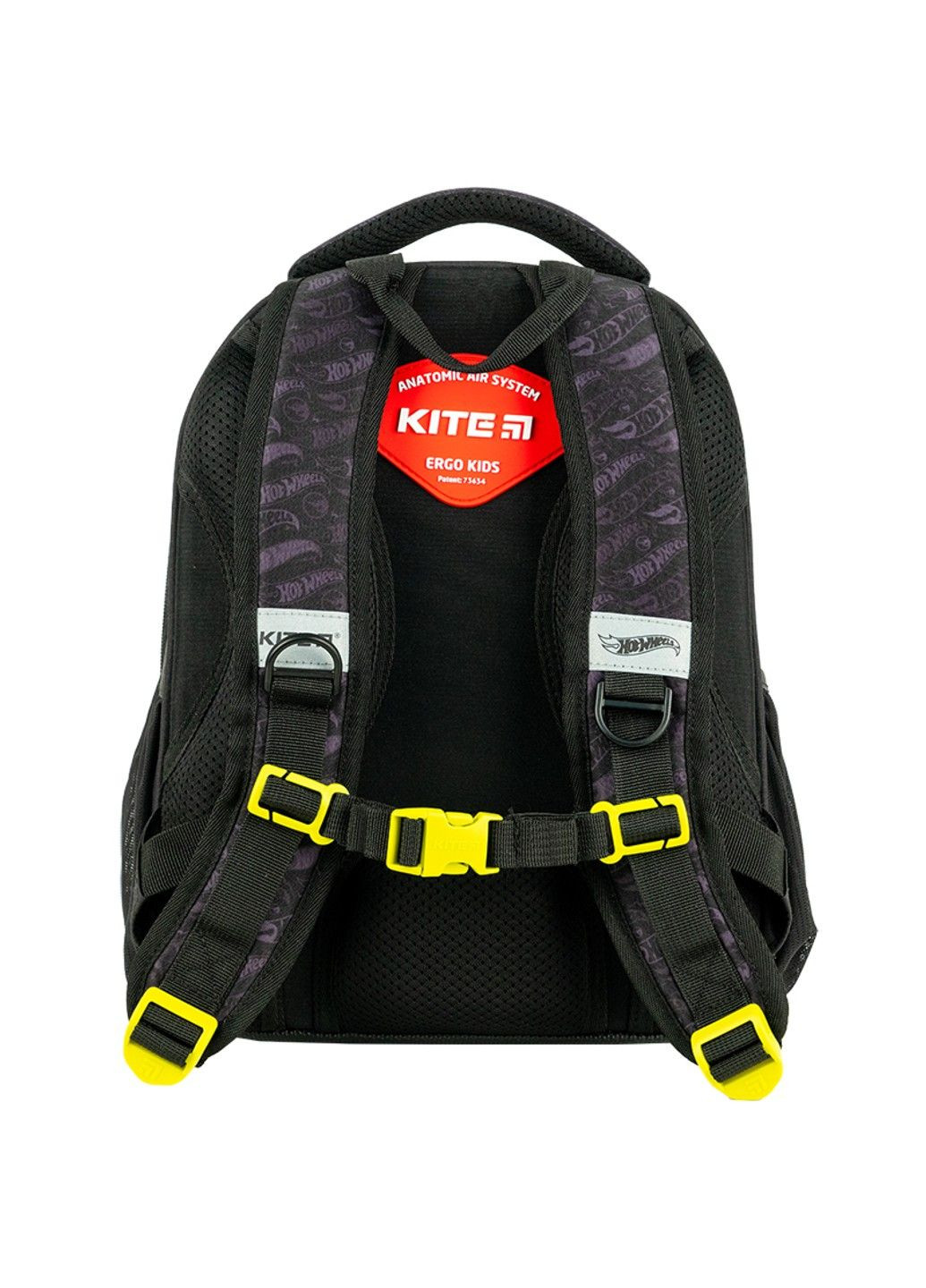 Рюкзак школьный каркасный с ортопедической спинкой Education Hot Wheels HW24-555S Kite (295376534)
