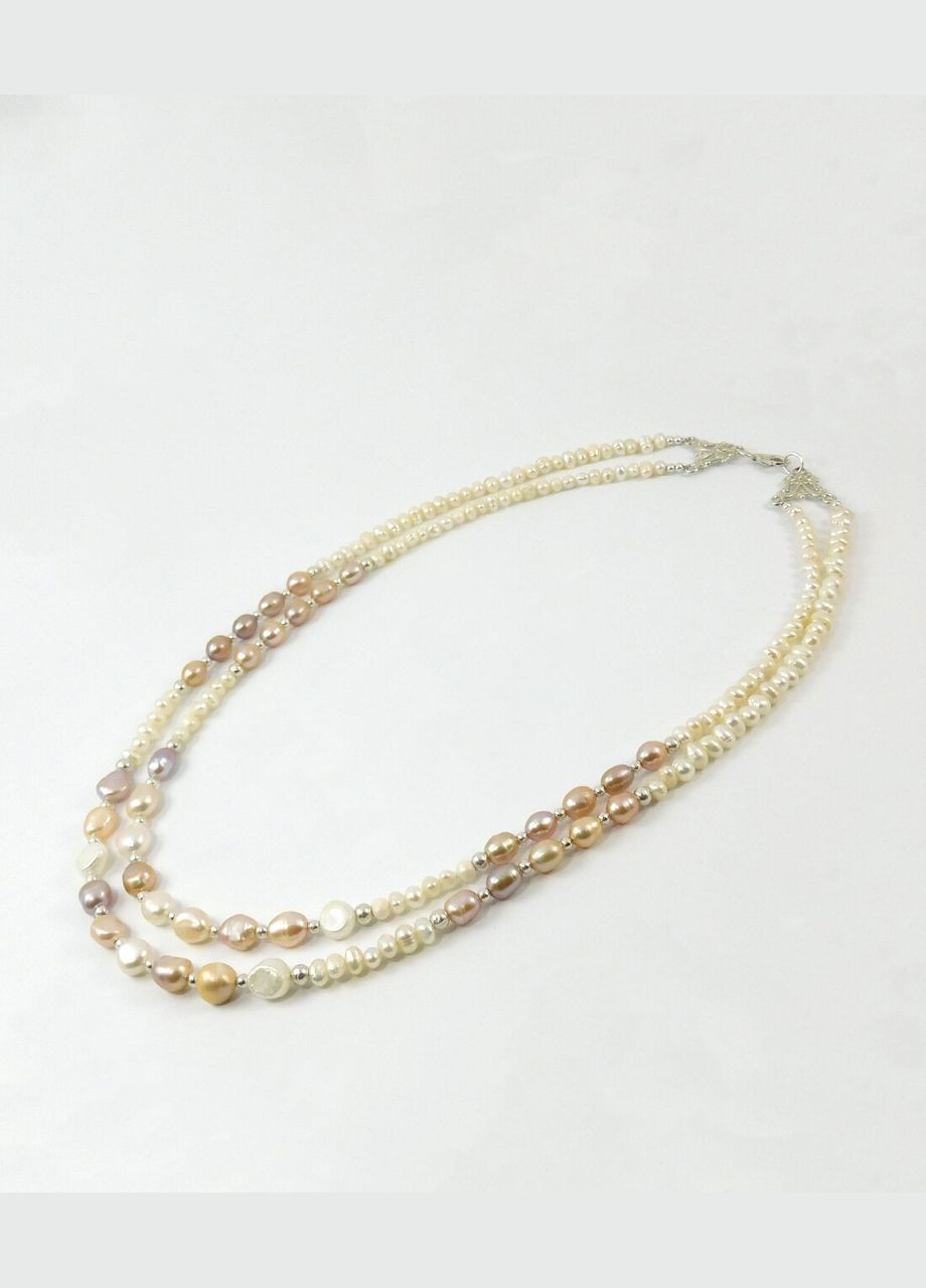 Ожерелье "Оттенки элегантности" Жемчуг, серебро Fursa fashion (322872275)