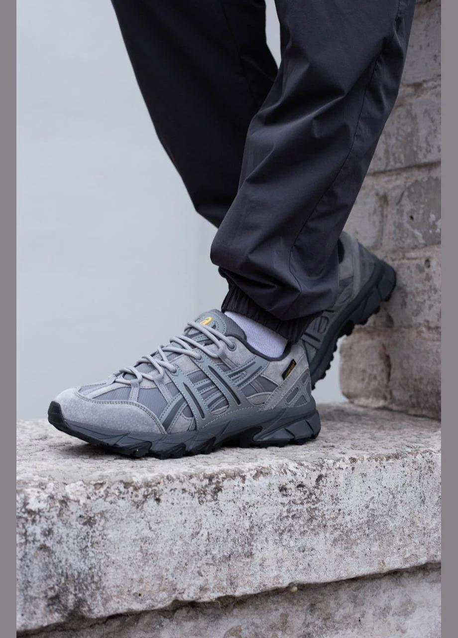 Сірі чоловічі кросівки термо asics gel-sonoma 15-50 gore-tex gray No Brand