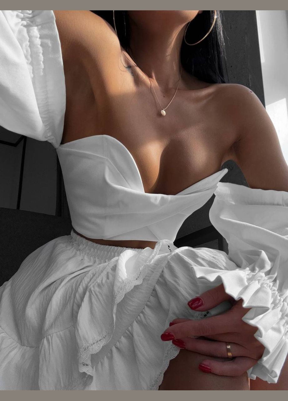 Білий спідниця No Brand