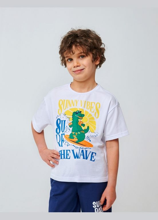 Біла футболка білий Smil