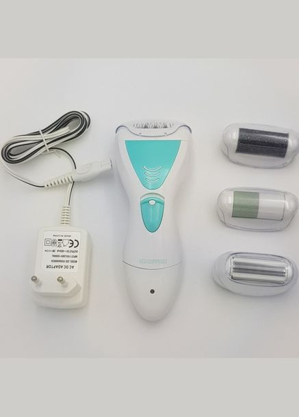 Епілятор 4 в 1 бритва пемза електробритва жіноча GM-7006 White Gemei (306716602)