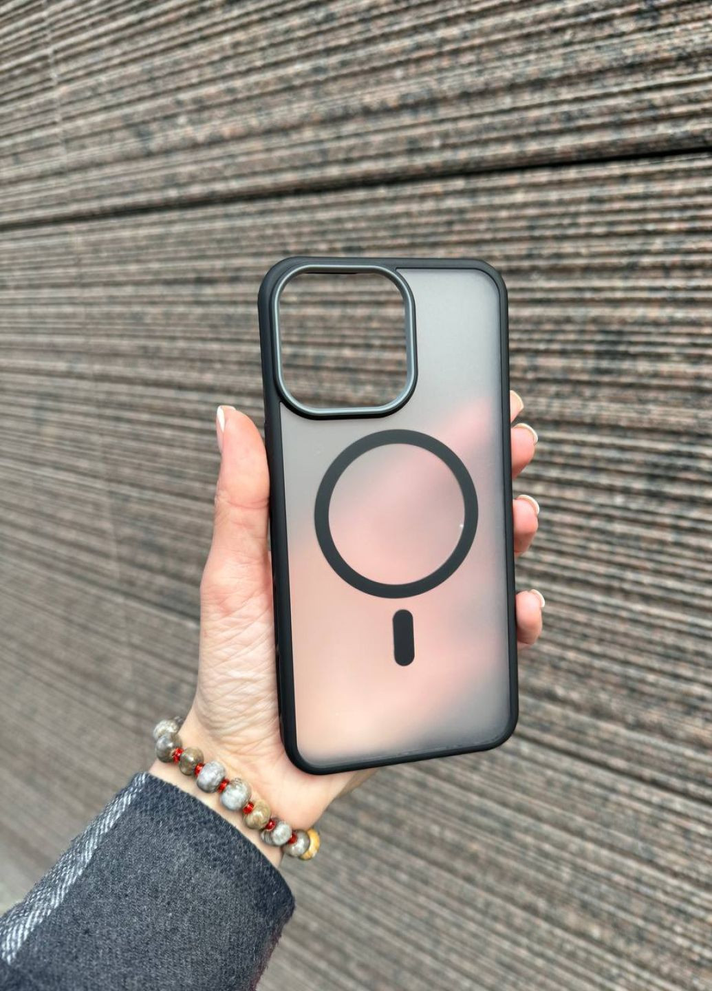 Чохол протиударний з MagSafe для iPhone 16 Pro Max Black / чохол айфон 16 про макс чорний матовий No Brand (329727486)