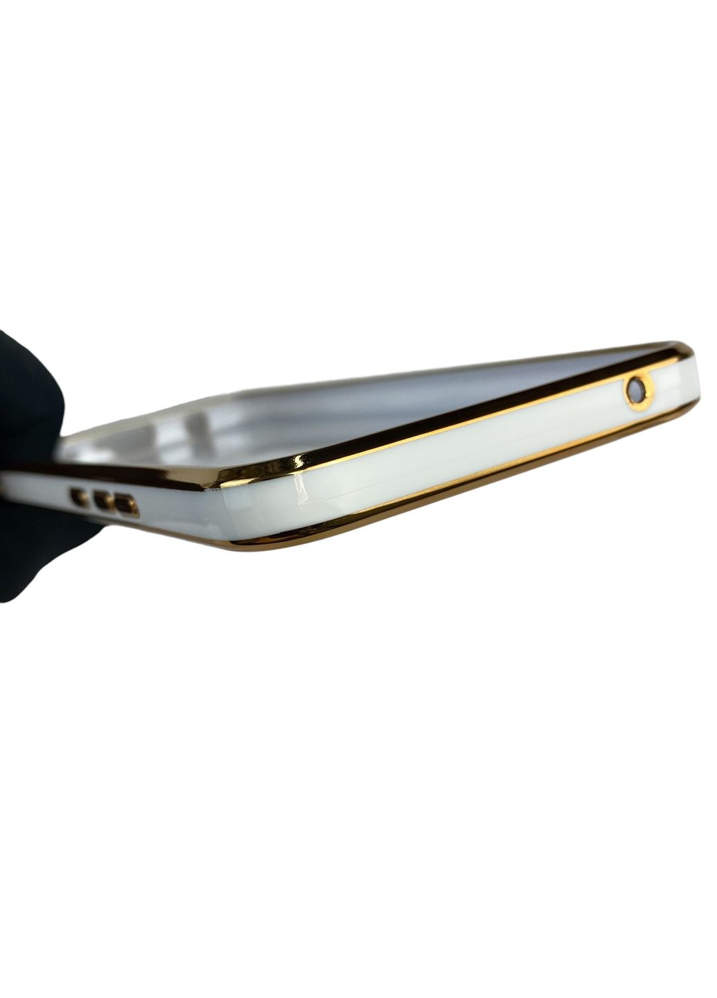 Чехол для P Smart Plus с кольцом MagSafe с золотой окантовкой на хуавей п смарт + белый gs1 Huawei (366232717)