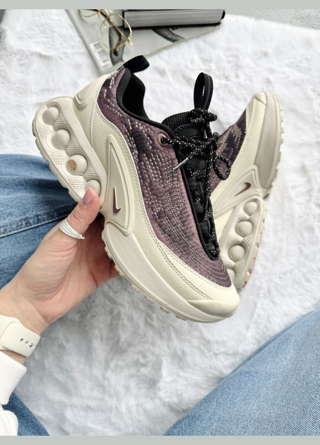 Кроссовки женские и мужские Nike Air Max SP Smokey Mauve | Найк Аир Макс ДН СП бежевые No Brand бежевые демисезоны (341089775)