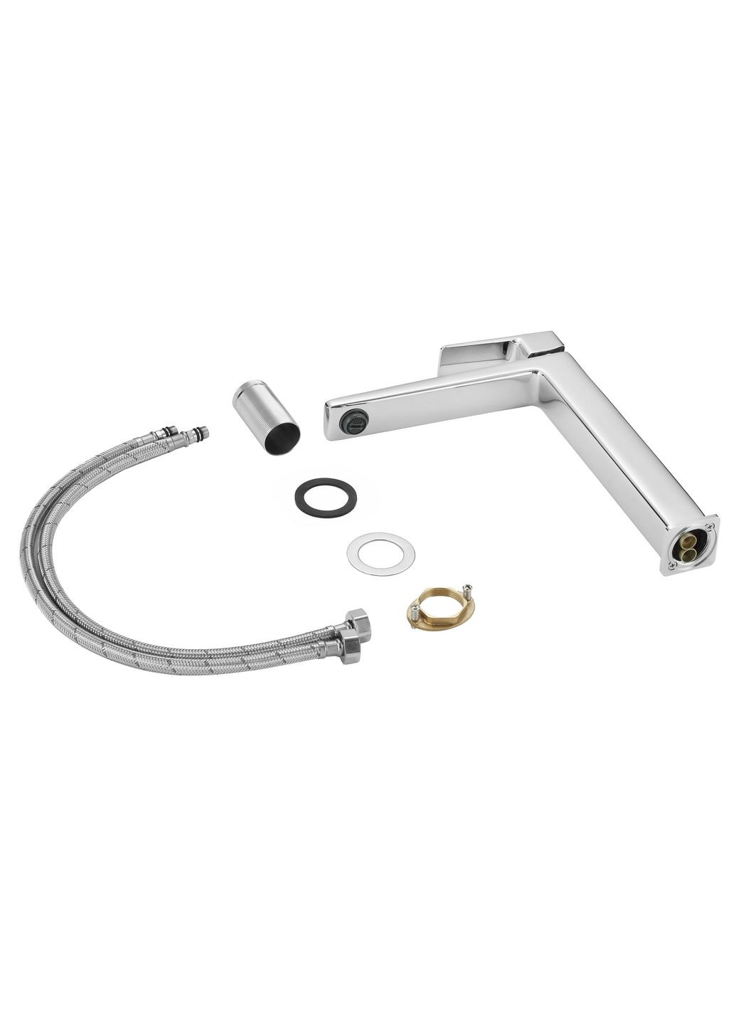 Смеситель латунный для раковины Orion высокий (k25) LDORI001FHCRM48096 Chrome LIDZ 001FH (363554810)