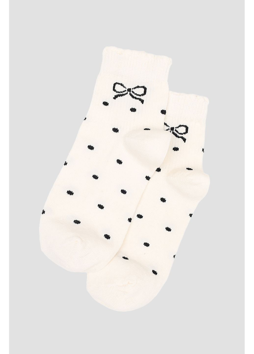 Молочные носки средние для девочки цвет молочный цб-00281767 Yuki (351284068)