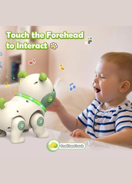 Інтерактивний пес Спайк на радіокеруванні (68068) українське озвучування, сенсорний, мелодії, світло WToys (318070613)