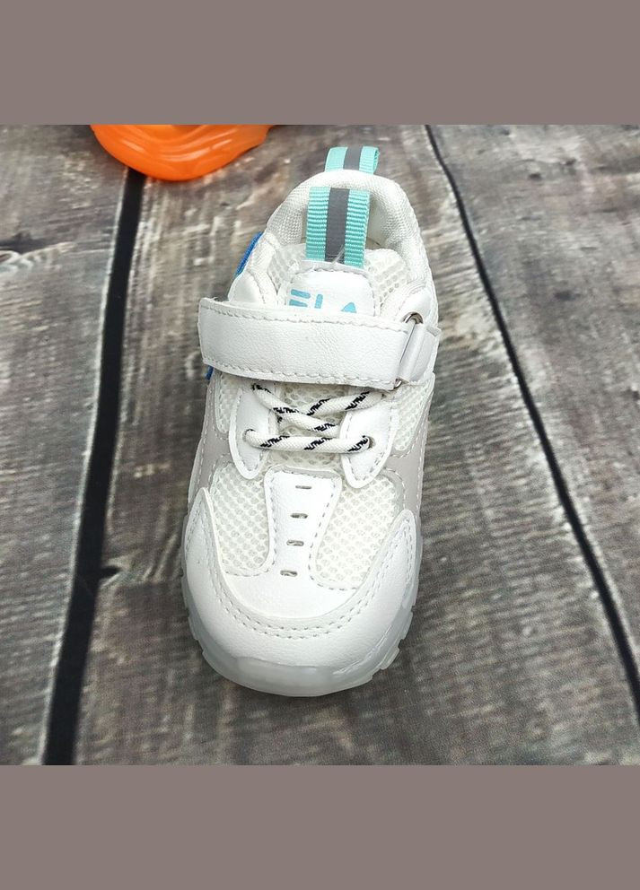 Комбіновані всесезонні кросівки дитячі ningqiup бірюзовою підошвою No Brand