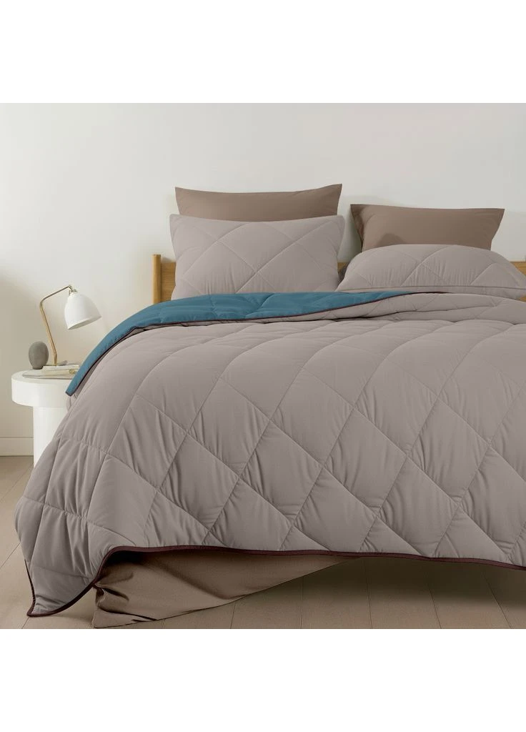 Покривало стьобане двостороннє TAUPE STONE CS6 170x220 см Бежево-блакитний Cosas (379929789)