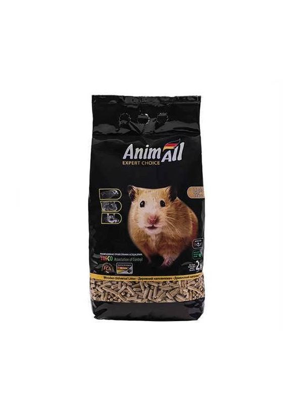 Наполнитель универсальный для котов, грызунов и птиц Древесный впитывающий 2 кг (6 литров) (4820224500195) AnimAll (279570745)