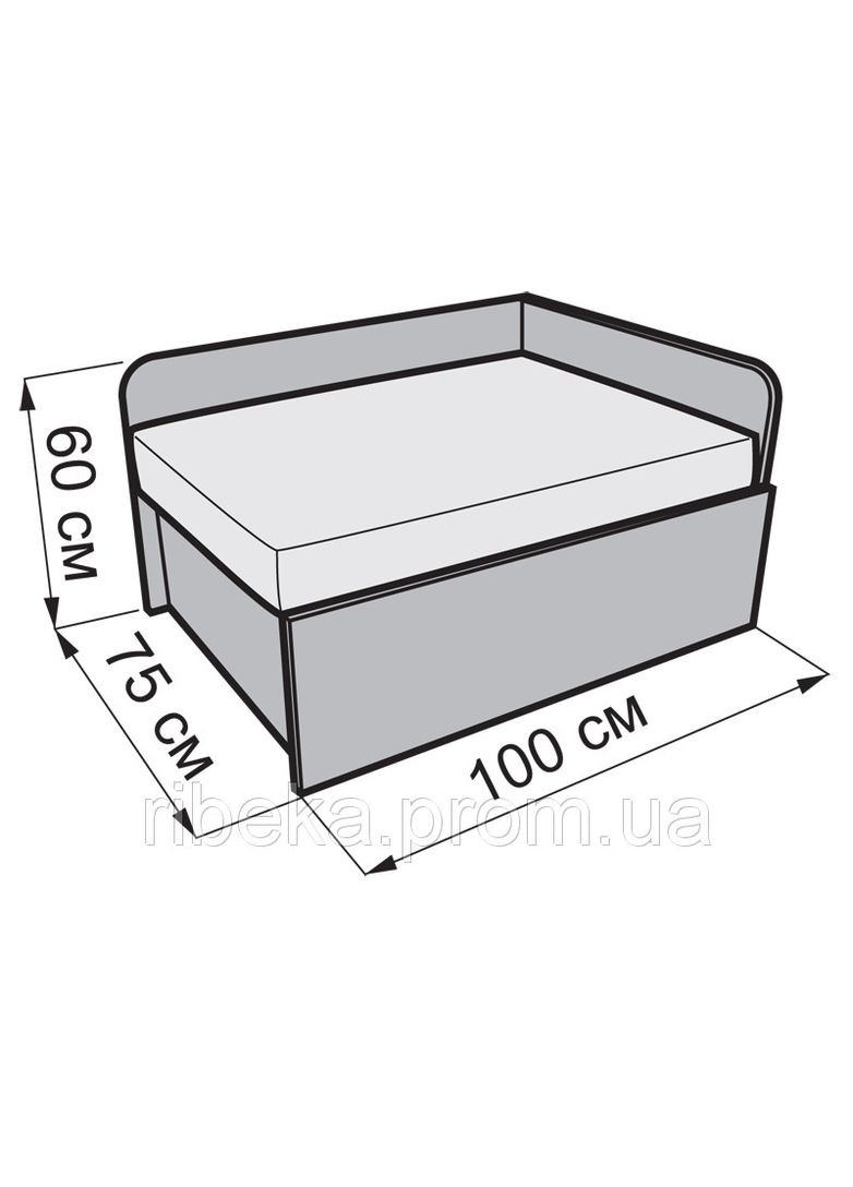 Маленький раскладной диван малыша Мини ТМ No Brand (322500603)