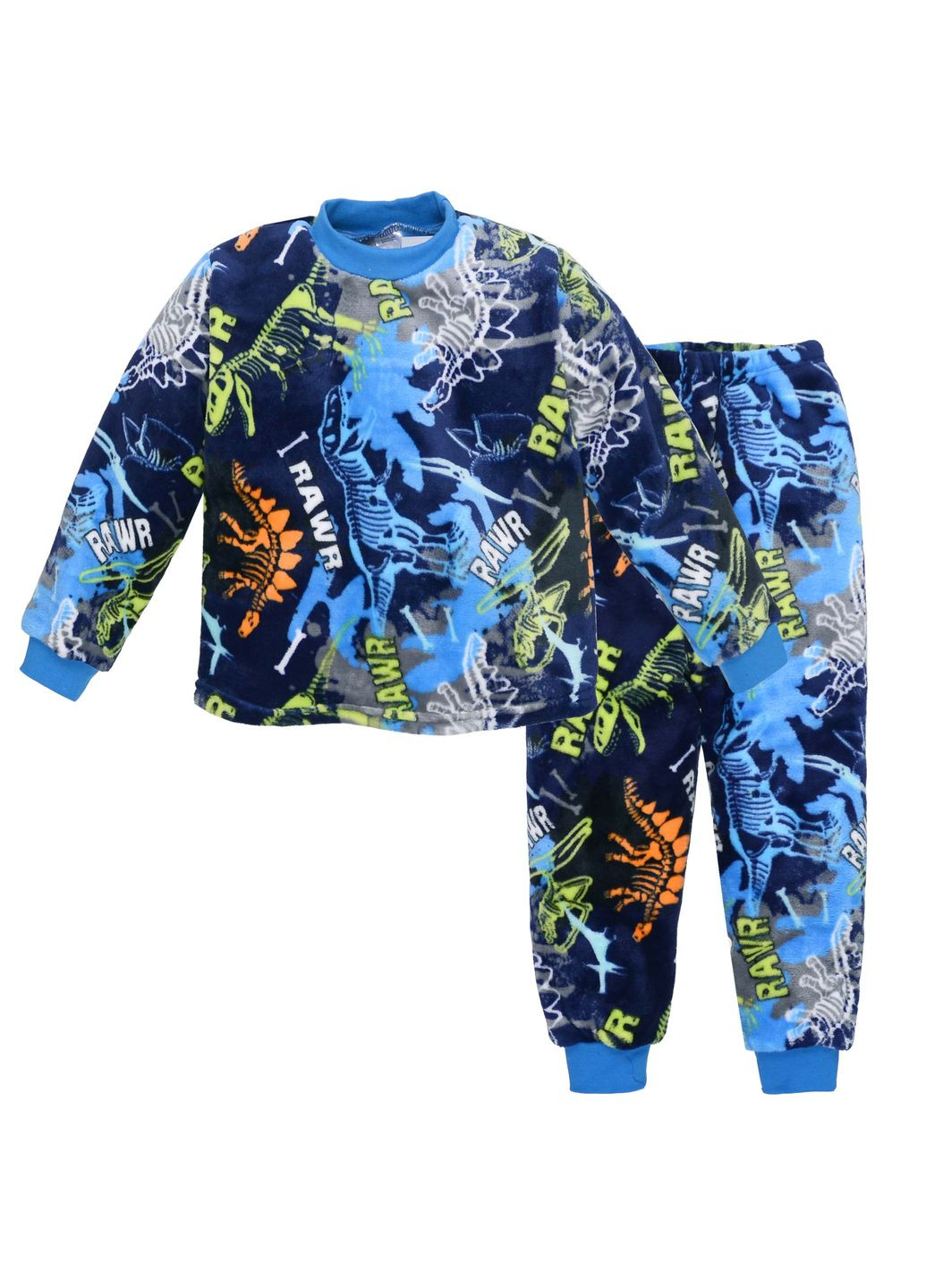 Синя зимня піжама дитяча татошка - зручна та стильна кофта + брюки JUGO 0110202дкк