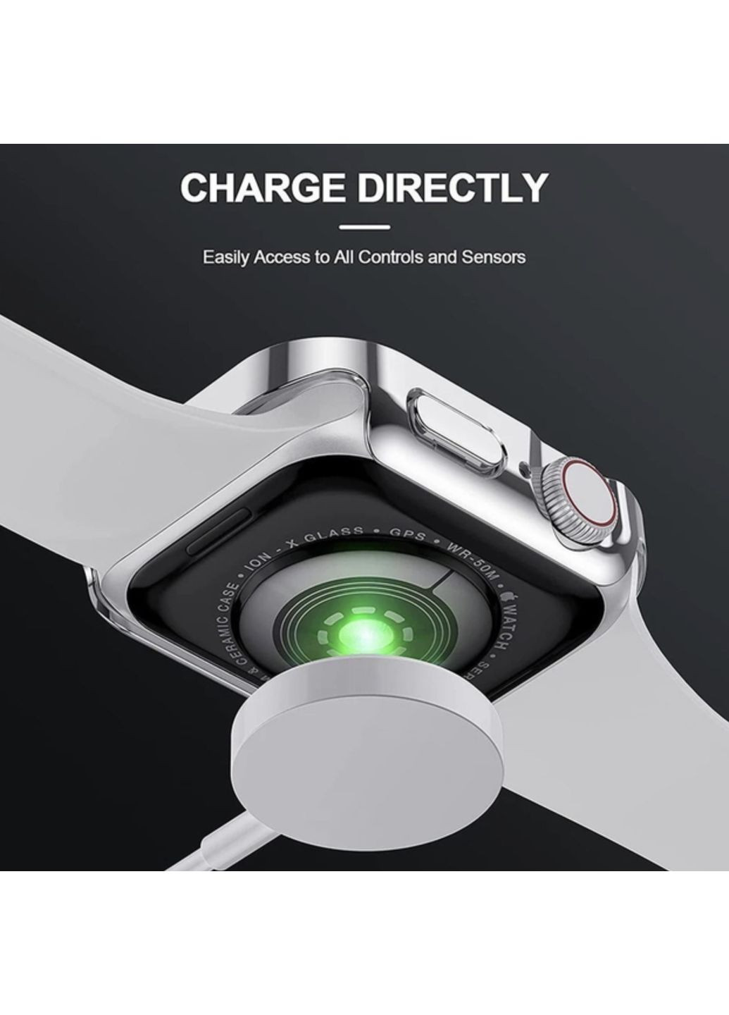 Защитный чехол со стеклом 2 для Apple Watch 44 мм CHOICE (361205702)