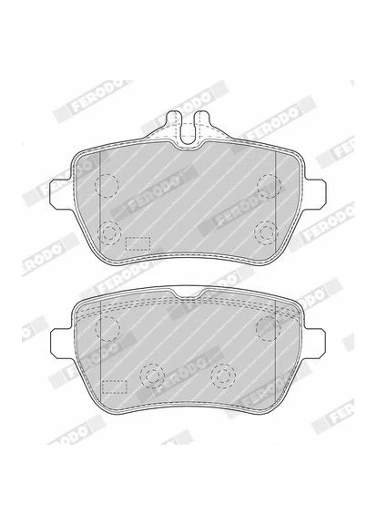 Колодки тормозные дисковые ЗАДН MB S-CLASS (W222, V222, X222) 3.0 2013.05- FE FDB4261 Ferodo (362607030)