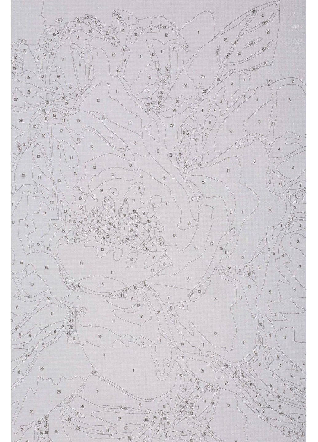 Набір для розпису по номерах "Квіти блакитні та білі у маленькій вазі" 40*50 см, IDEA2-GX46055, ТМ "" 99IDEAS (369734459)