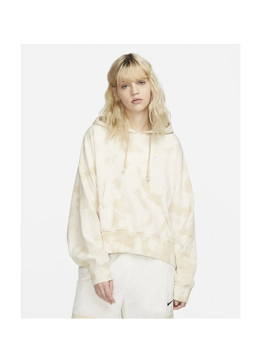 Худі унісекс Sportswear Washed Jersey Over-Oversized Hoodie Beige Dm6716-126 Nike (364662792)