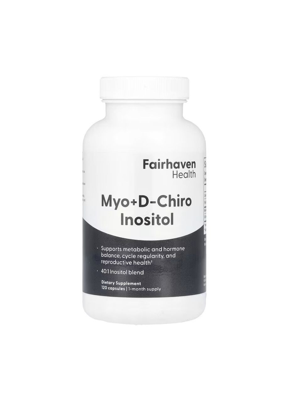 Myo+D-Chiro Inositol - 120 caps Fairhaven Health (369396288)